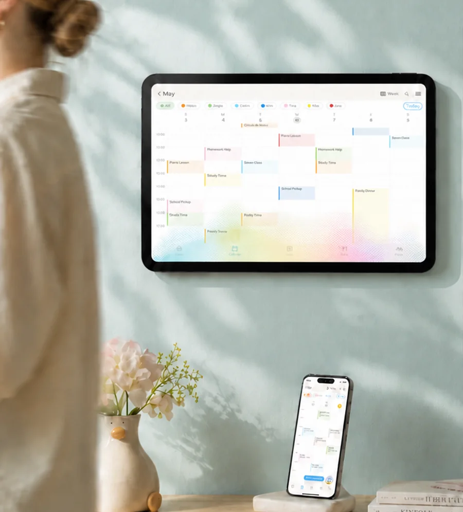 Shared Family Calendar or Wall Display? Choose Around Your Family's Real Week
