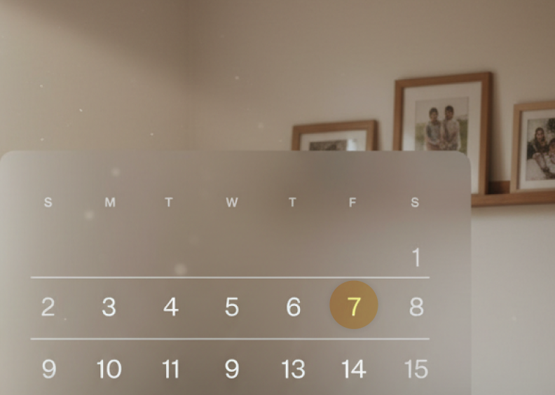 Planification d'activités sur l'appareil Nestie